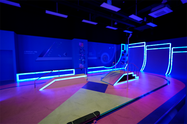 스케이트 보드 레일 시설 이미지